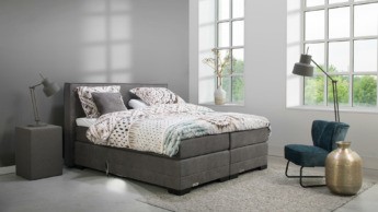 Caresse 3800 boxspring in rough grey